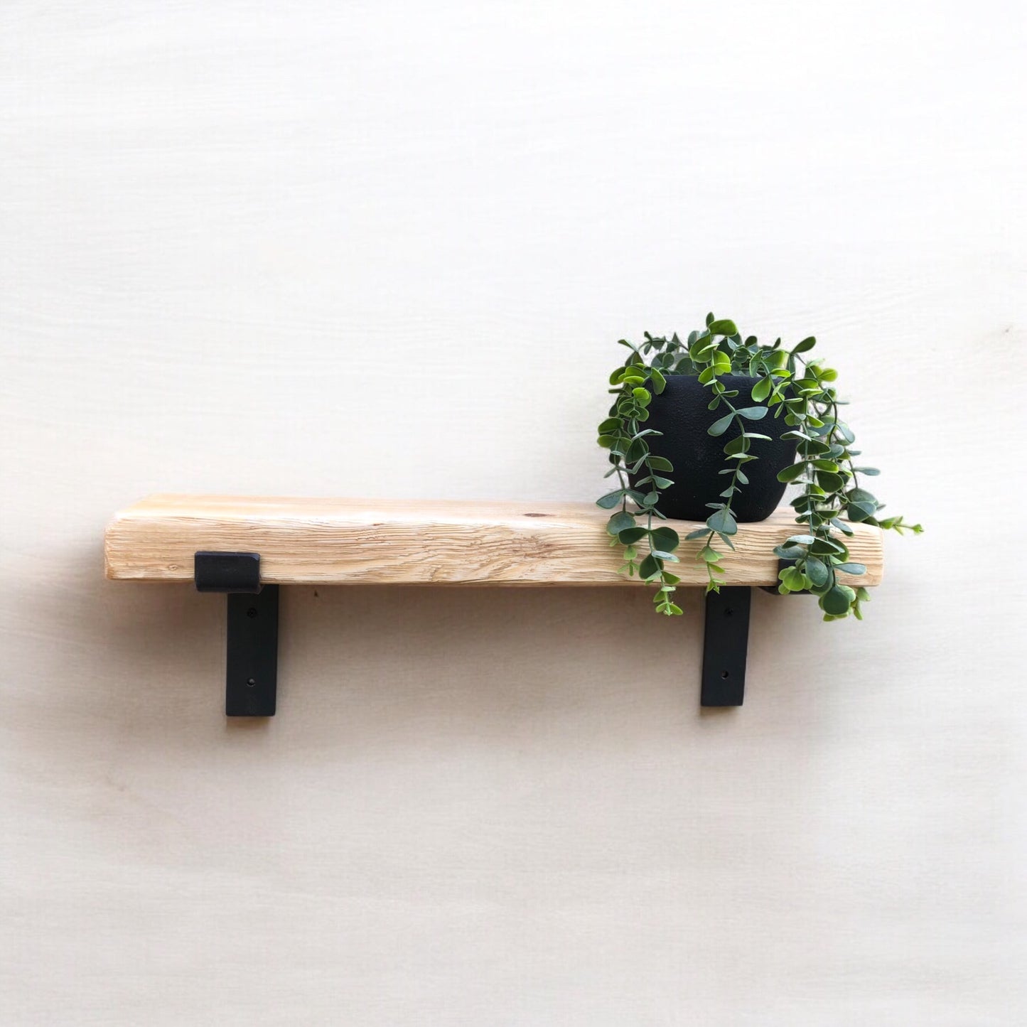 Solid Wood Shelf| Distressed Shelf | Entryway Shelf | Made to Measure Shelving | Free UK Delivery | Brackets and Fixings included | Rustic
