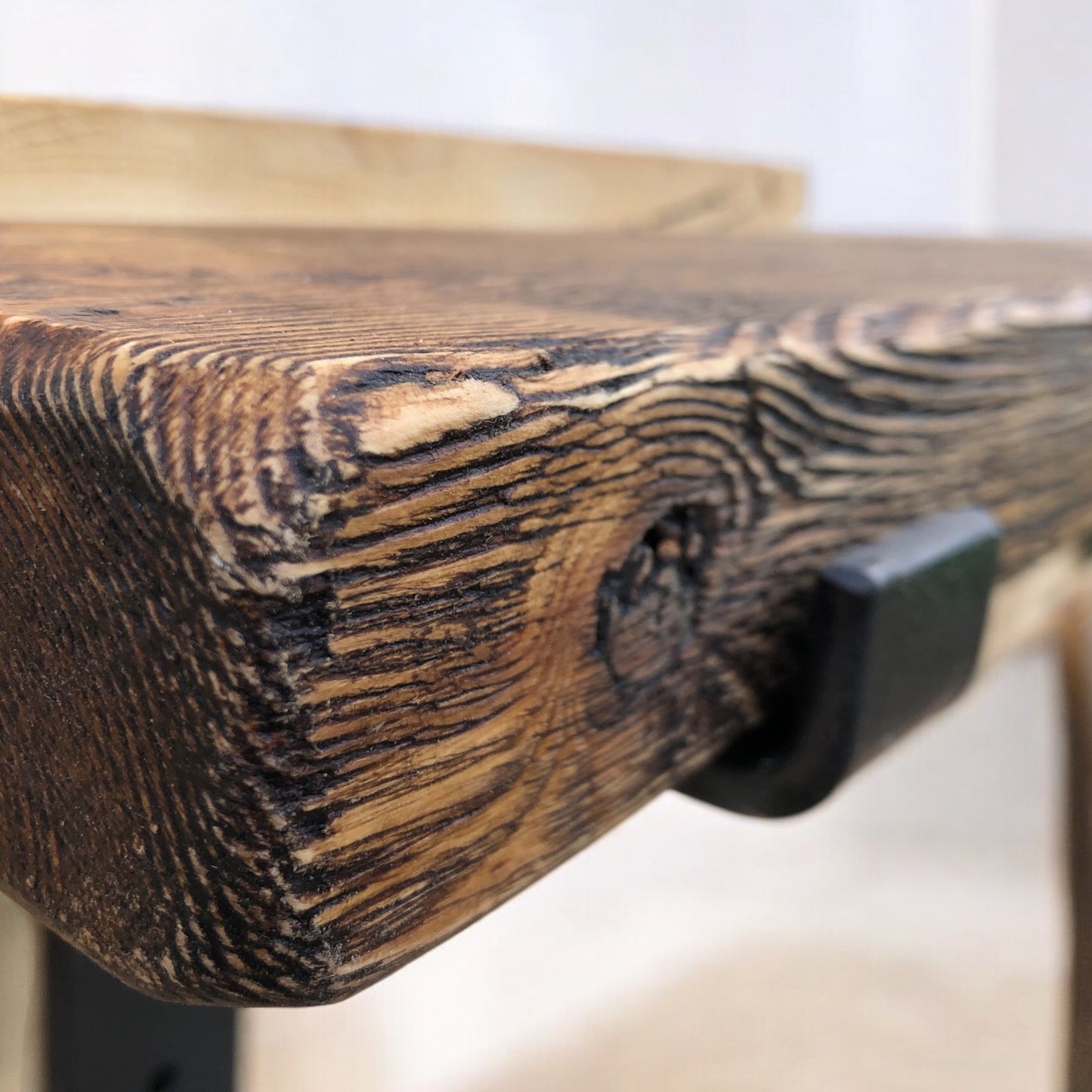Distressed Farmhouse Shelf | Solid Wood Aged Finish
