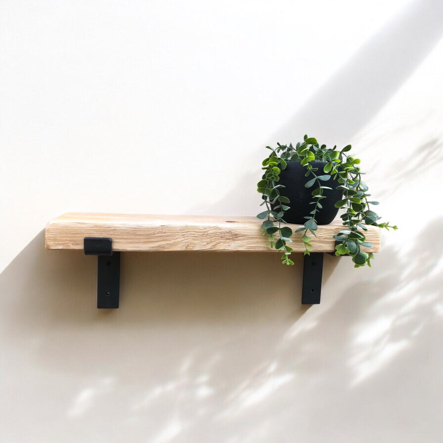 Solid Wood Shelf| Distressed Shelf | Entryway Shelf | Made to Measure Shelving | Free UK Delivery | Brackets and Fixings included | Rustic