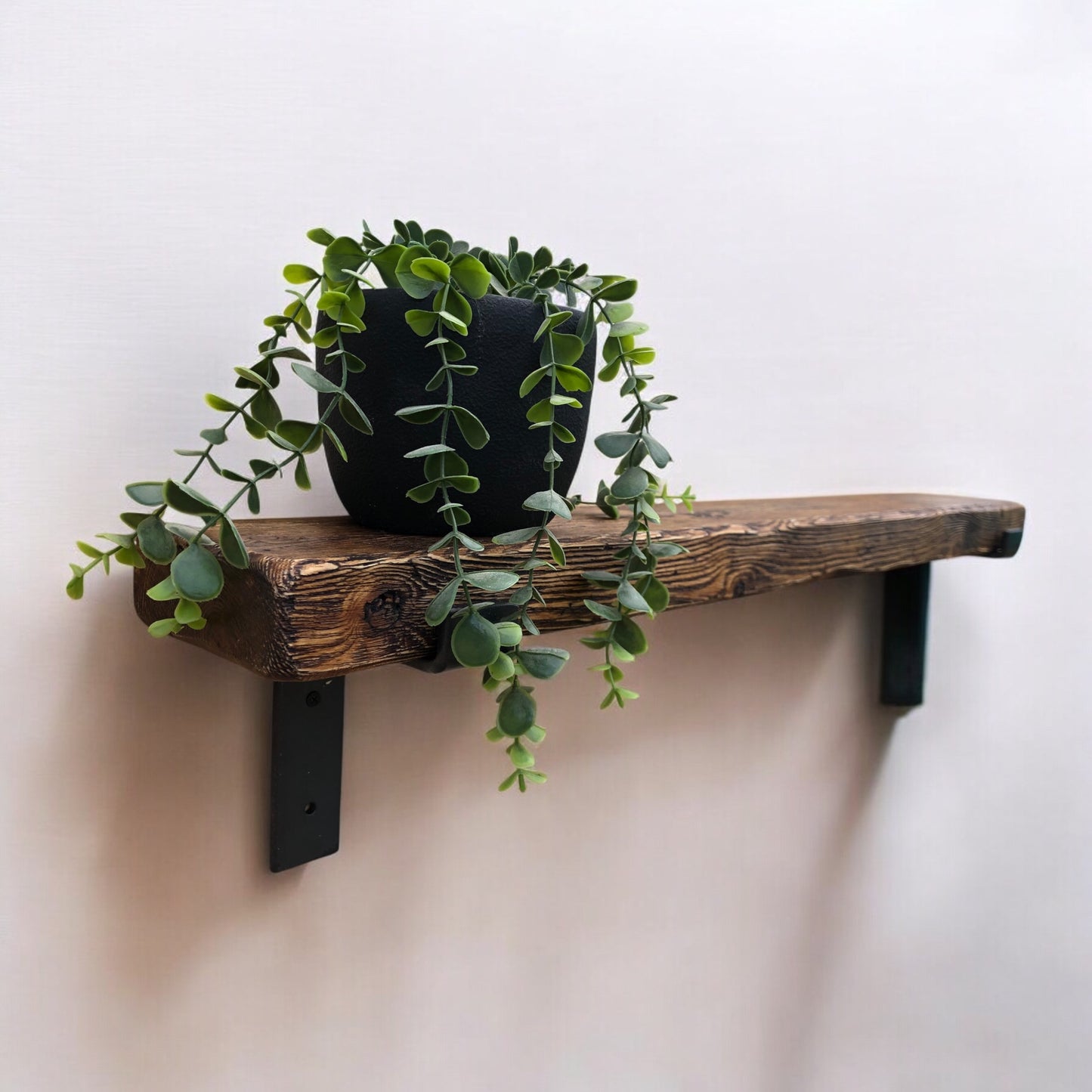 Distressed Farmhouse Shelf | Solid Wood Aged Finish