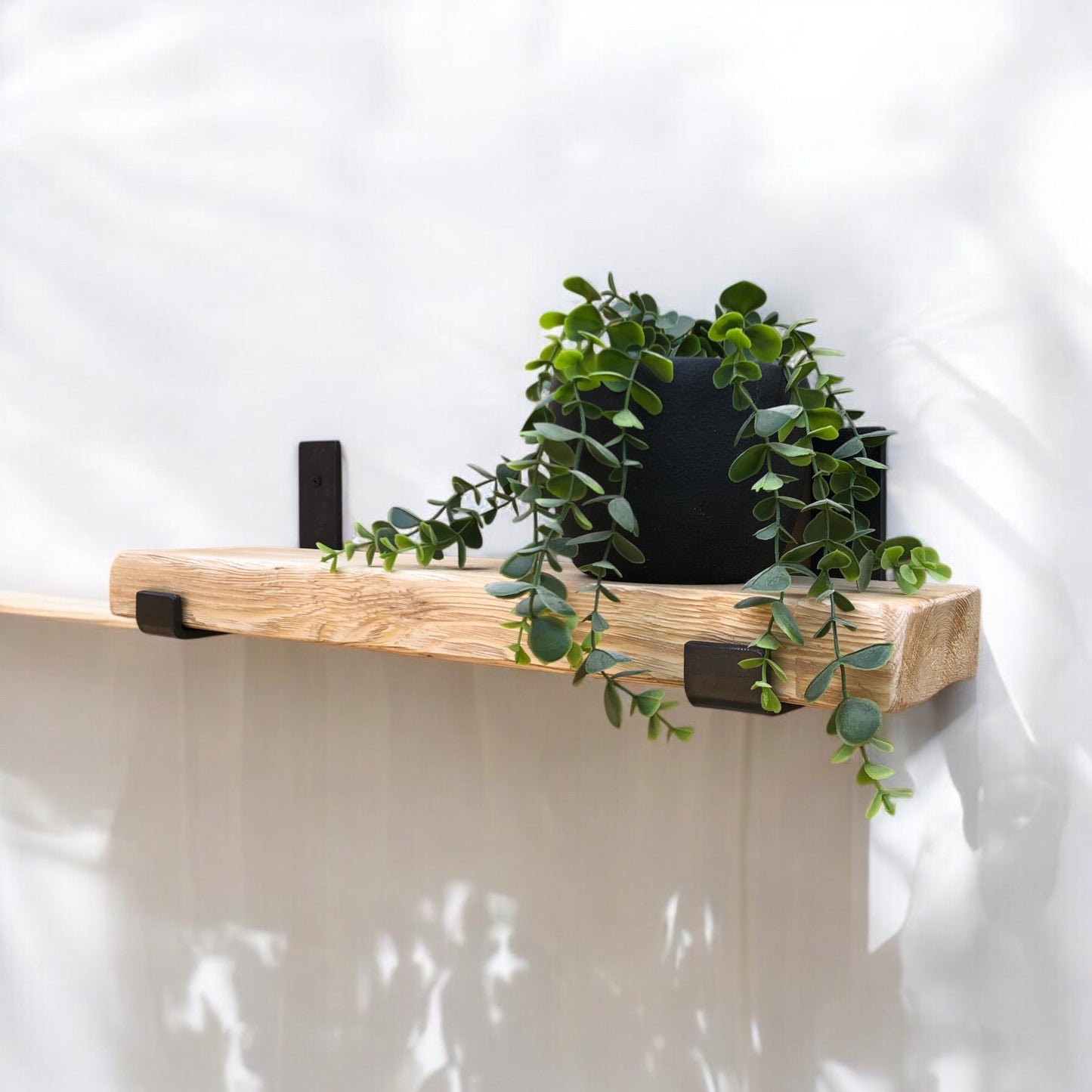 Solid Wood Shelf| Distressed Shelf | Entryway Shelf | Made to Measure Shelving | Free UK Delivery | Brackets and Fixings included | Rustic