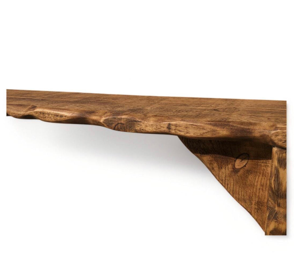 Solid Wood Farmhouse Console Table | 26cm Deep | The Waves Collection