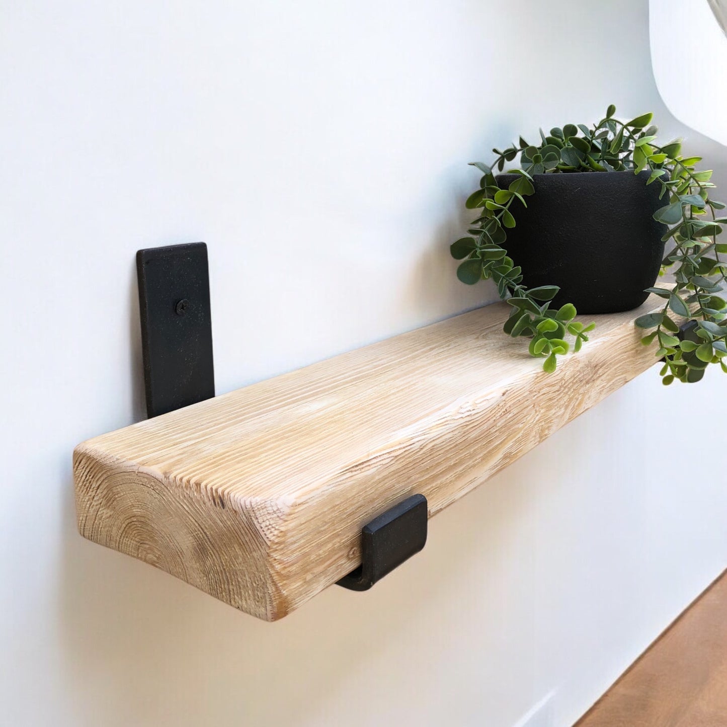 Solid Wood Shelf| Distressed Shelf | Entryway Shelf | Made to Measure Shelving | Free UK Delivery | Brackets and Fixings included | Rustic