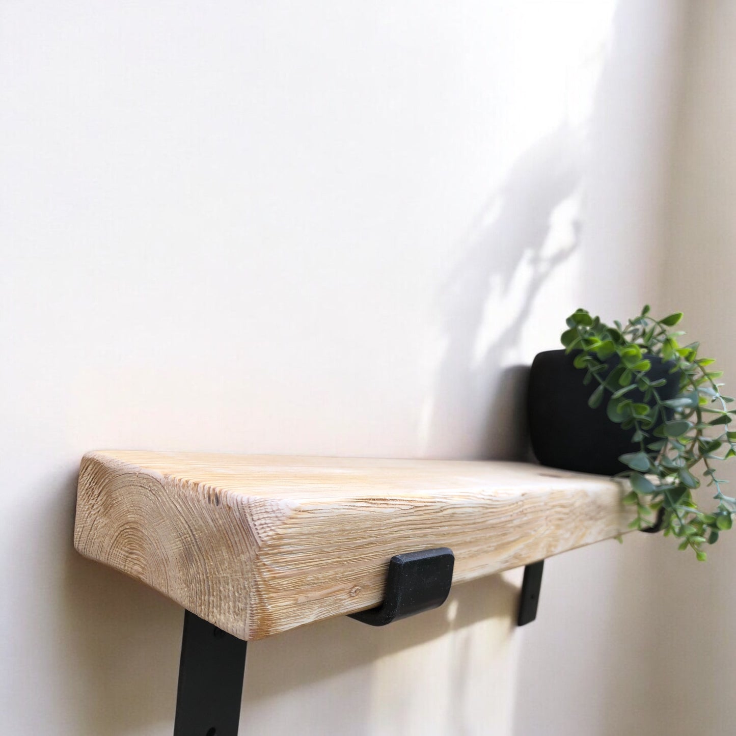 Solid Wood Shelf| Distressed Shelf | Entryway Shelf | Made to Measure Shelving | Free UK Delivery | Brackets and Fixings included | Rustic