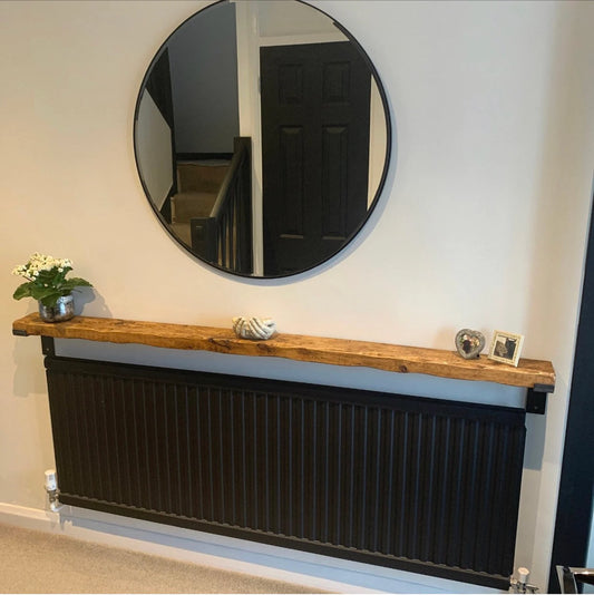 Narrow Entryway Radiator Shelf | Wooden Shelf | Farmhouse Shelves