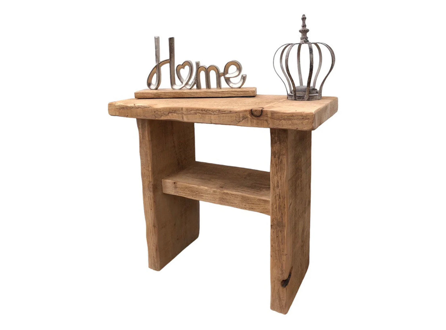 Handcrafted Solid Wood Side Table | Farmhouse Style | Bedside Table