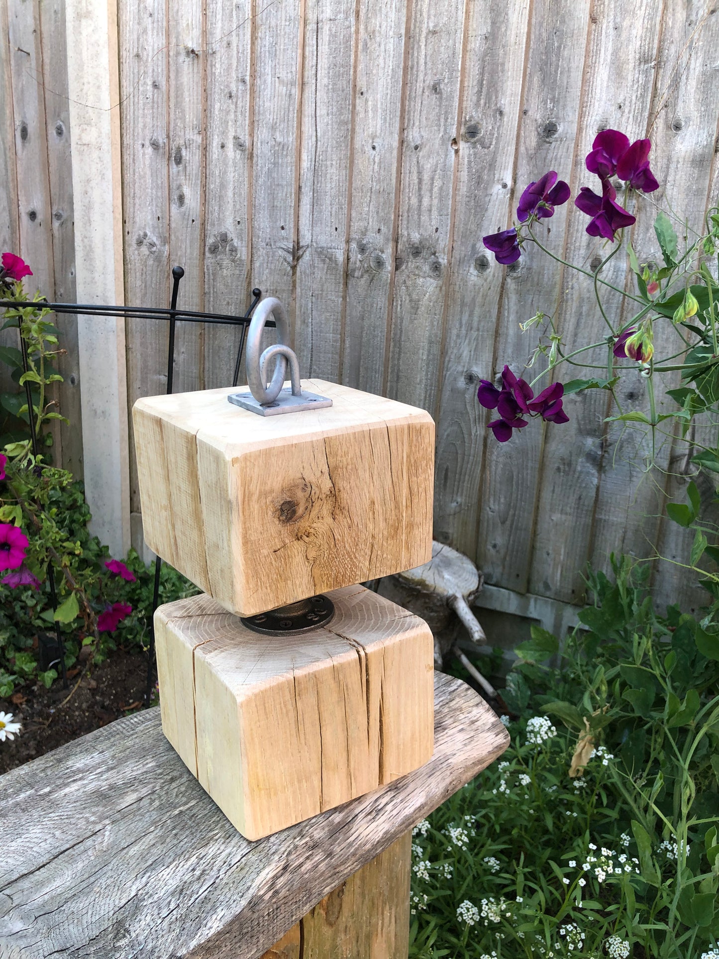 Solid English Oak Industrial doorstop