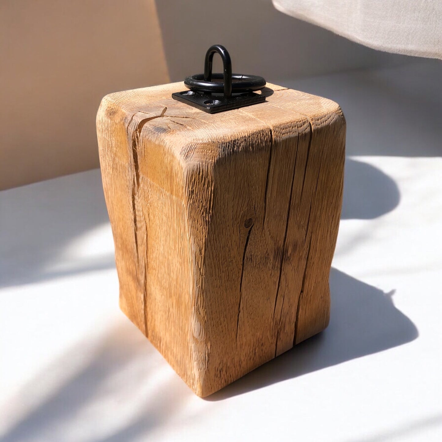 Oak Door Stop | Aged Antique Oak |  Rustic Oak | Handrafted | Chunky Oak Block | Wooden Doorstop