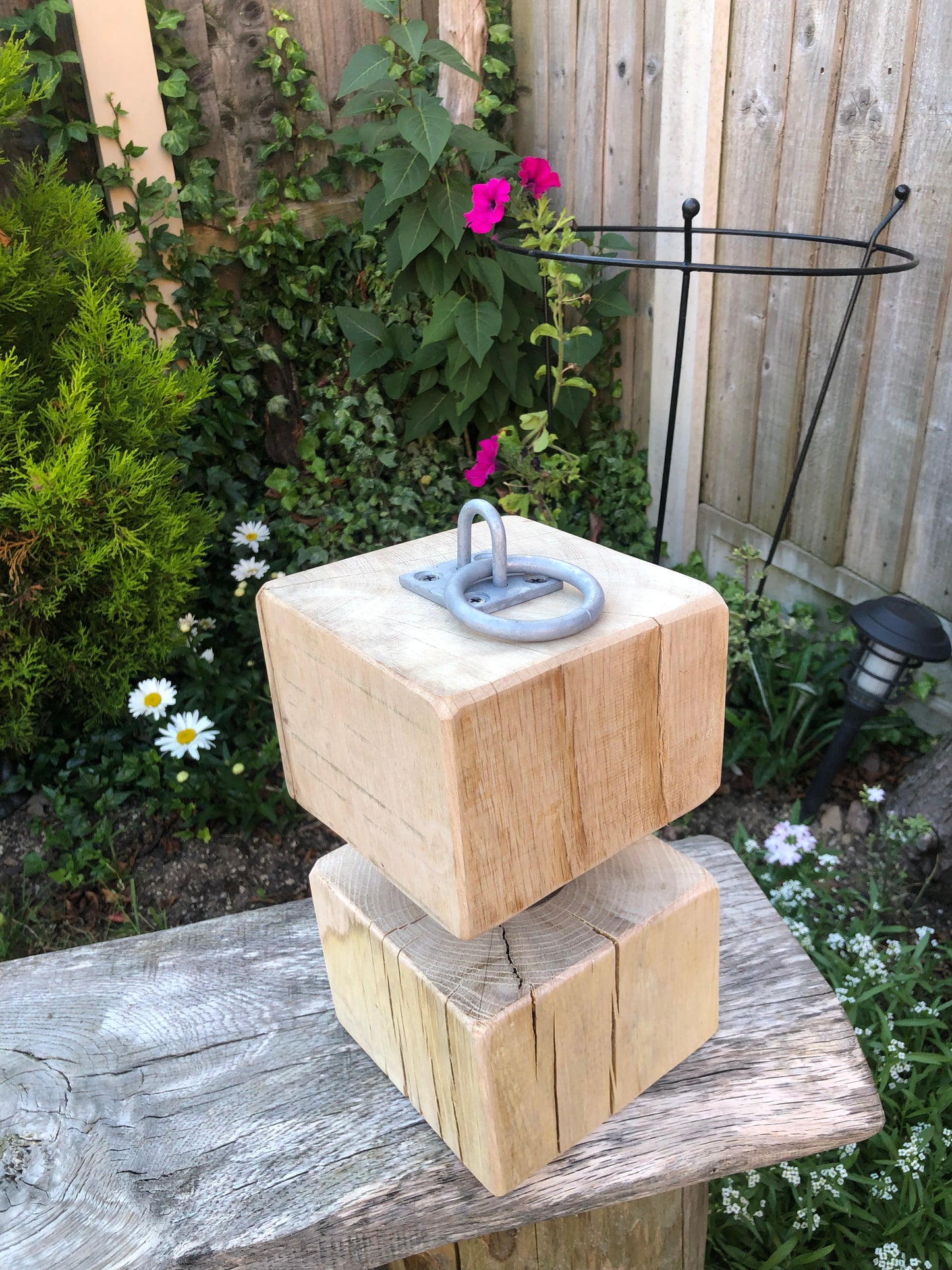 Solid English Oak Industrial doorstop