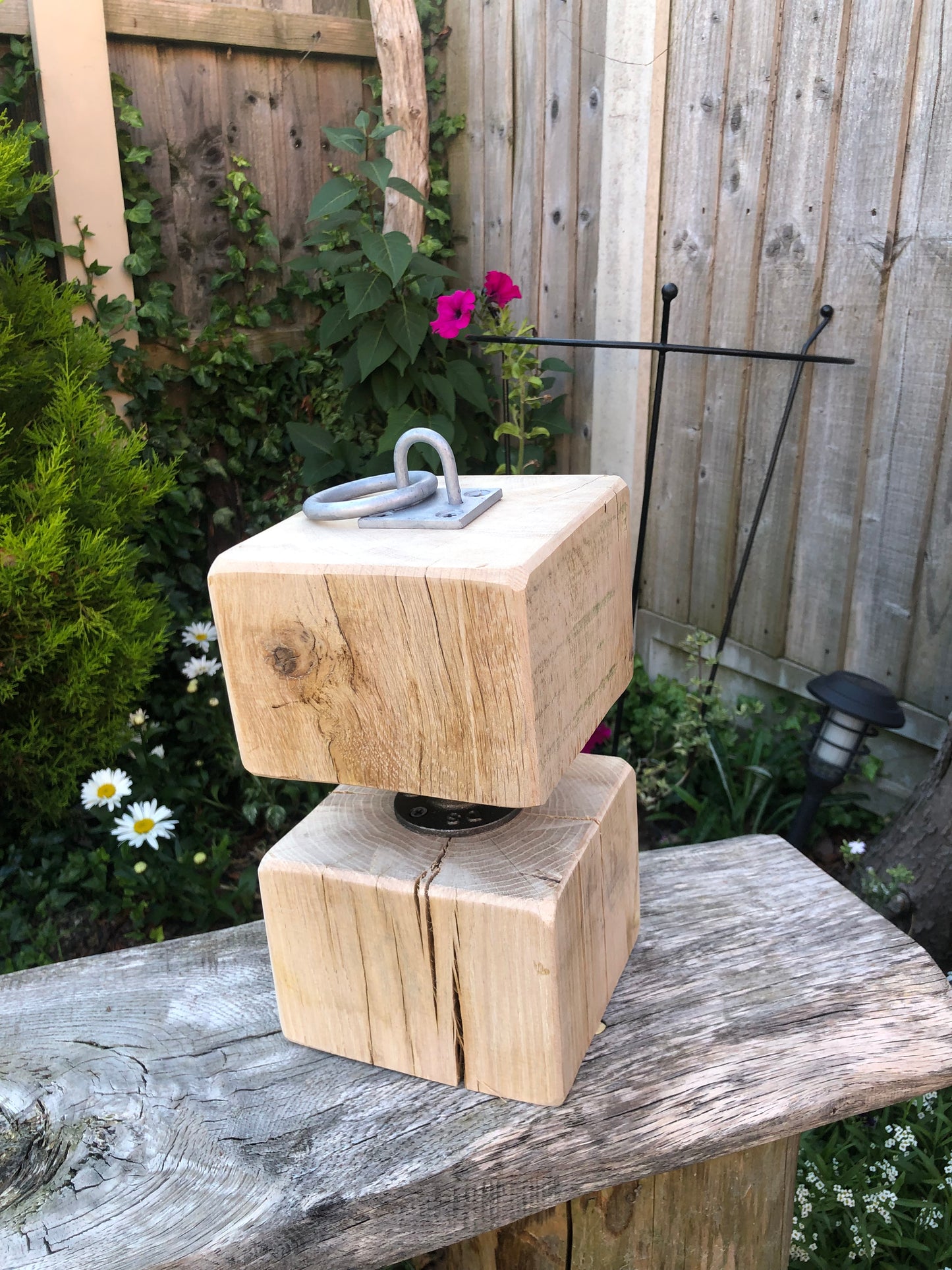 Solid English Oak Industrial doorstop