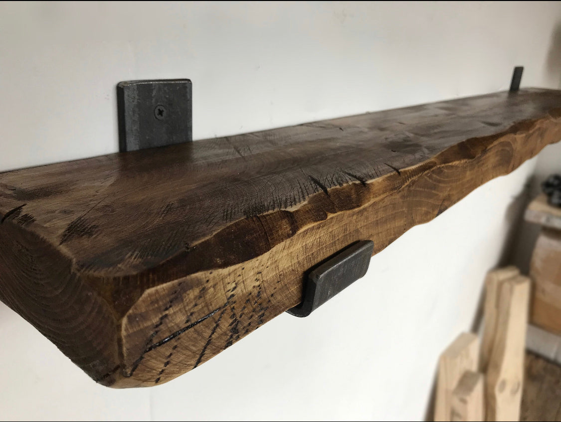 Handcrafted Solid Wood Country Cottage Rustic Shelf