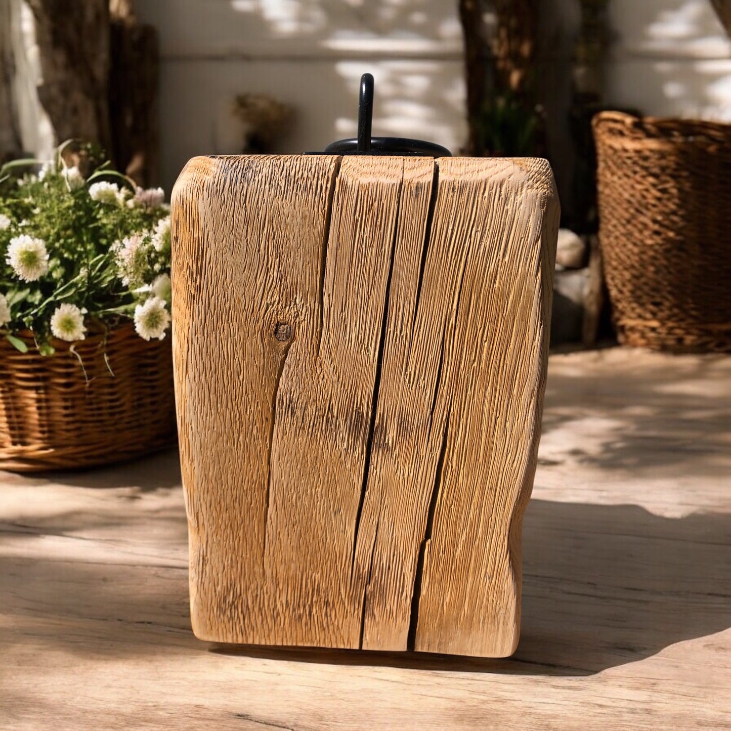 Oak Door Stop | Aged Antique Oak |  Rustic Oak | Handrafted | Chunky Oak Block | Wooden Doorstop