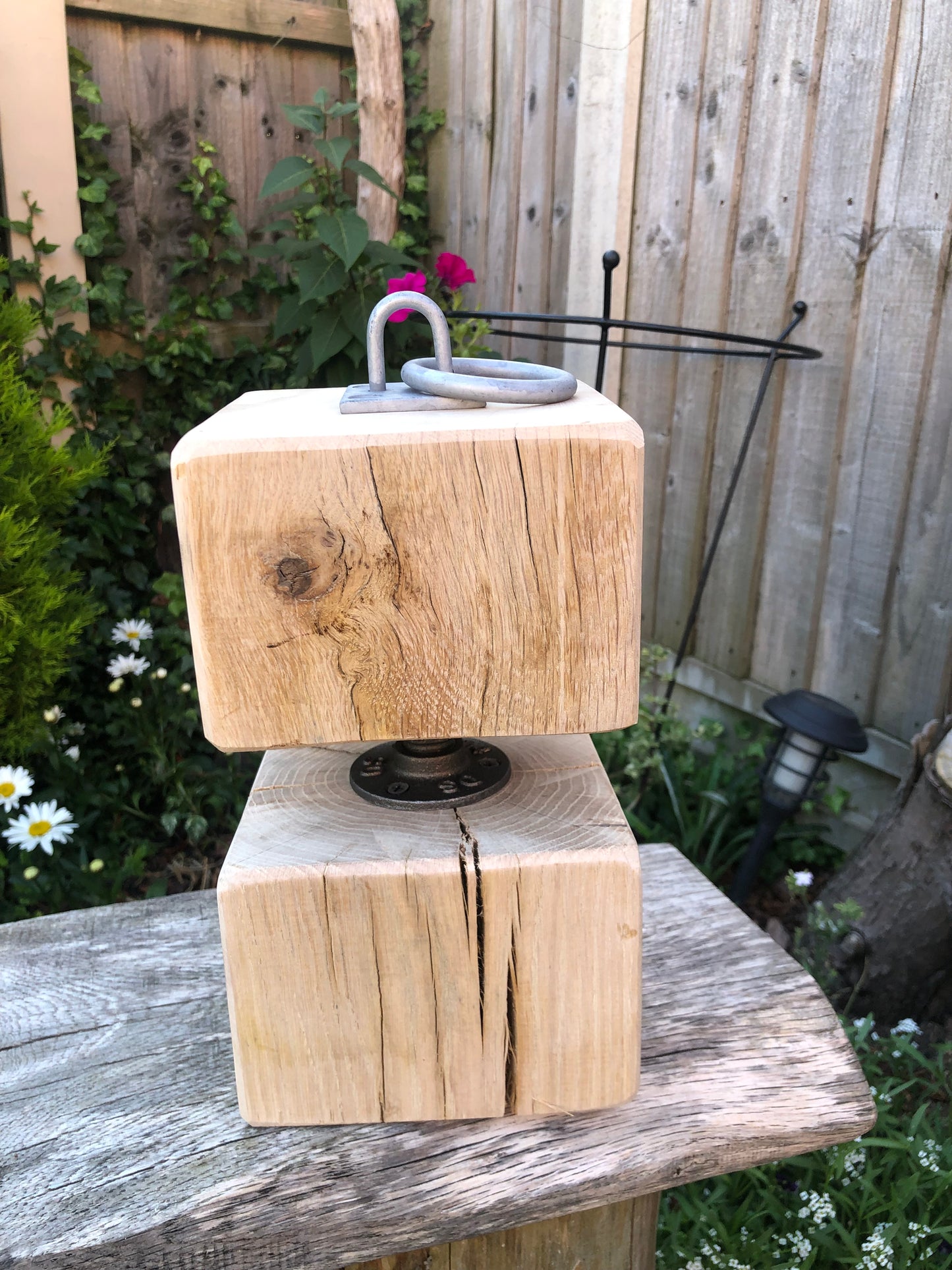 Solid English Oak Industrial doorstop