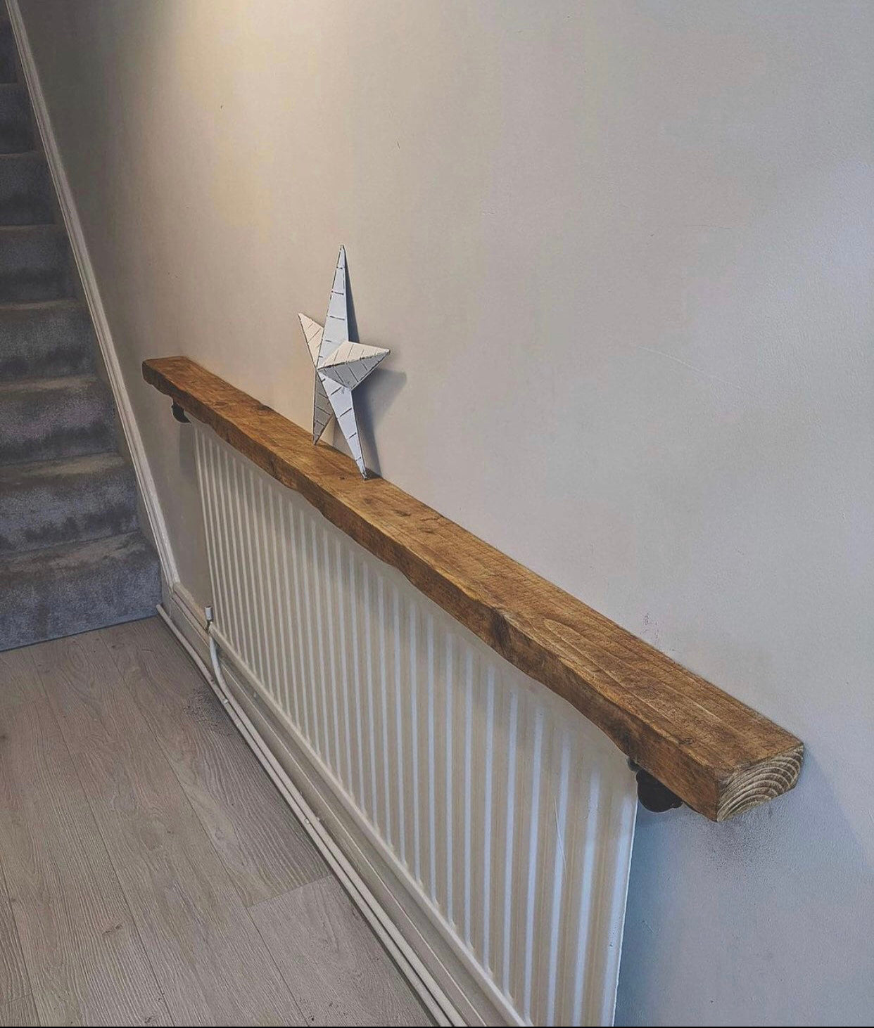 Solid Wood Rustic Radiator Shelf – Gooding Wooding