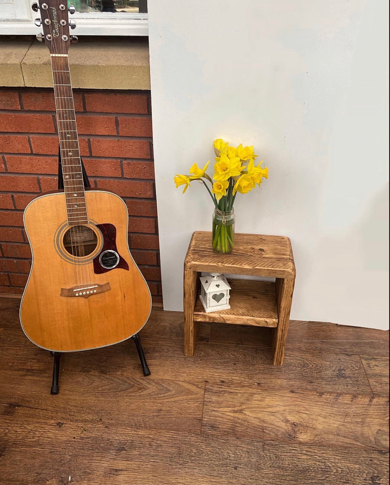 Rustic Retro Solid Wood Side Table