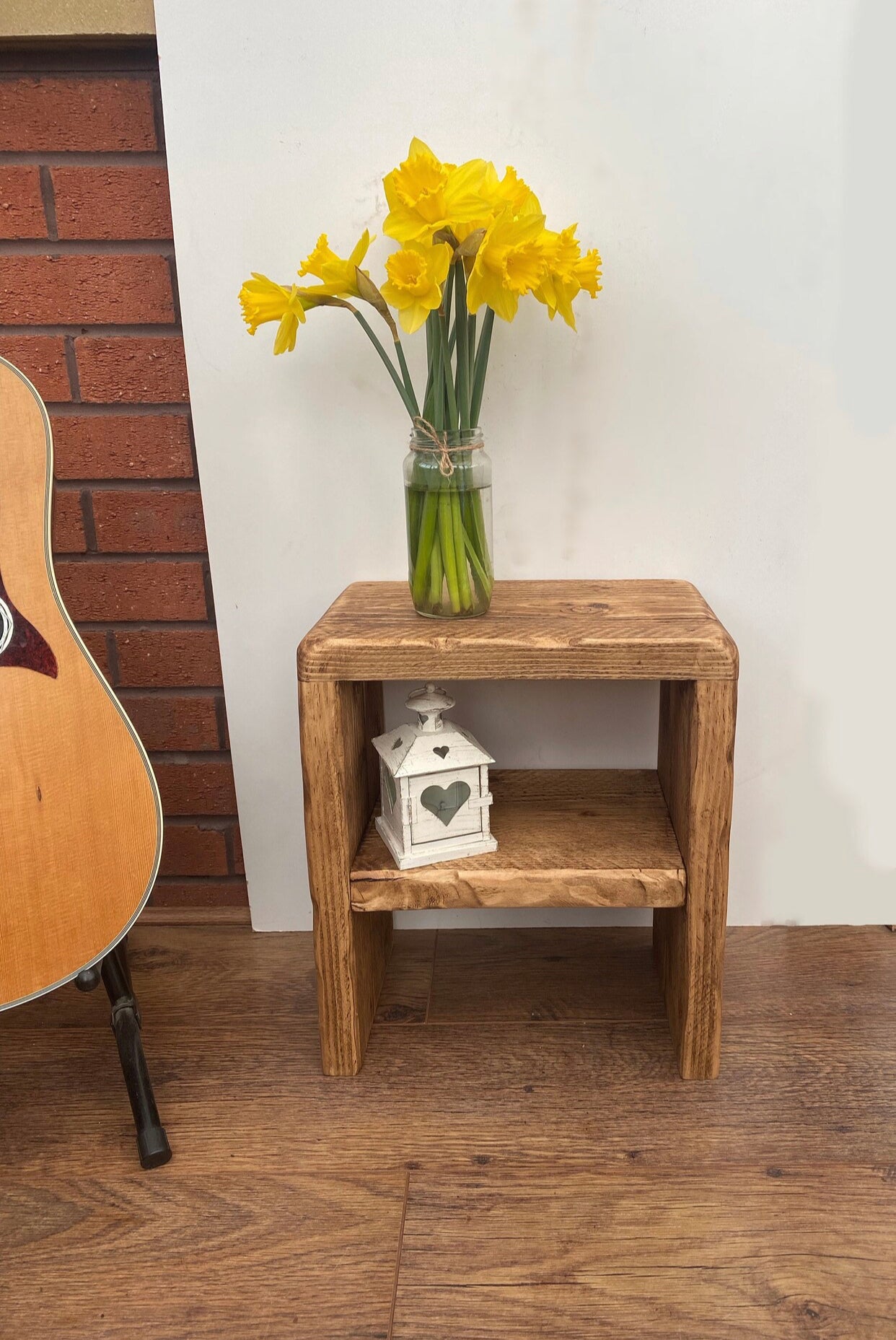 Rustic Retro Solid Wood Side Table