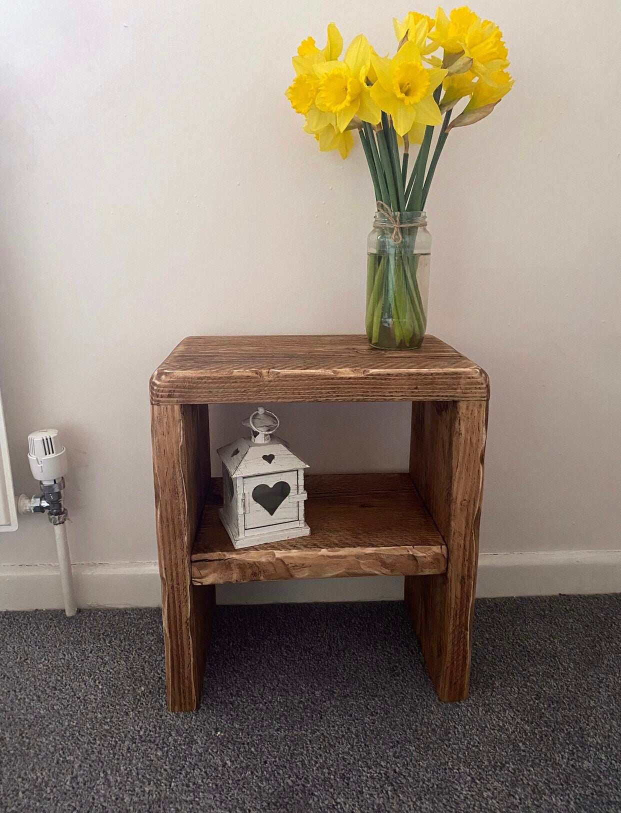 Rustic Retro Solid Wood Side Table