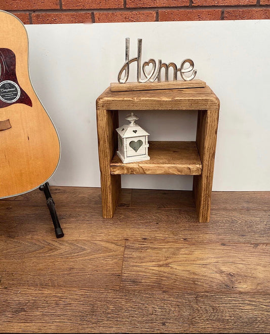 Rustic Retro Solid Wood Side Table